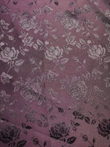 Plum Jacquard Satin Fabric - Plum Reversible Jacquard, 58"-60" Width