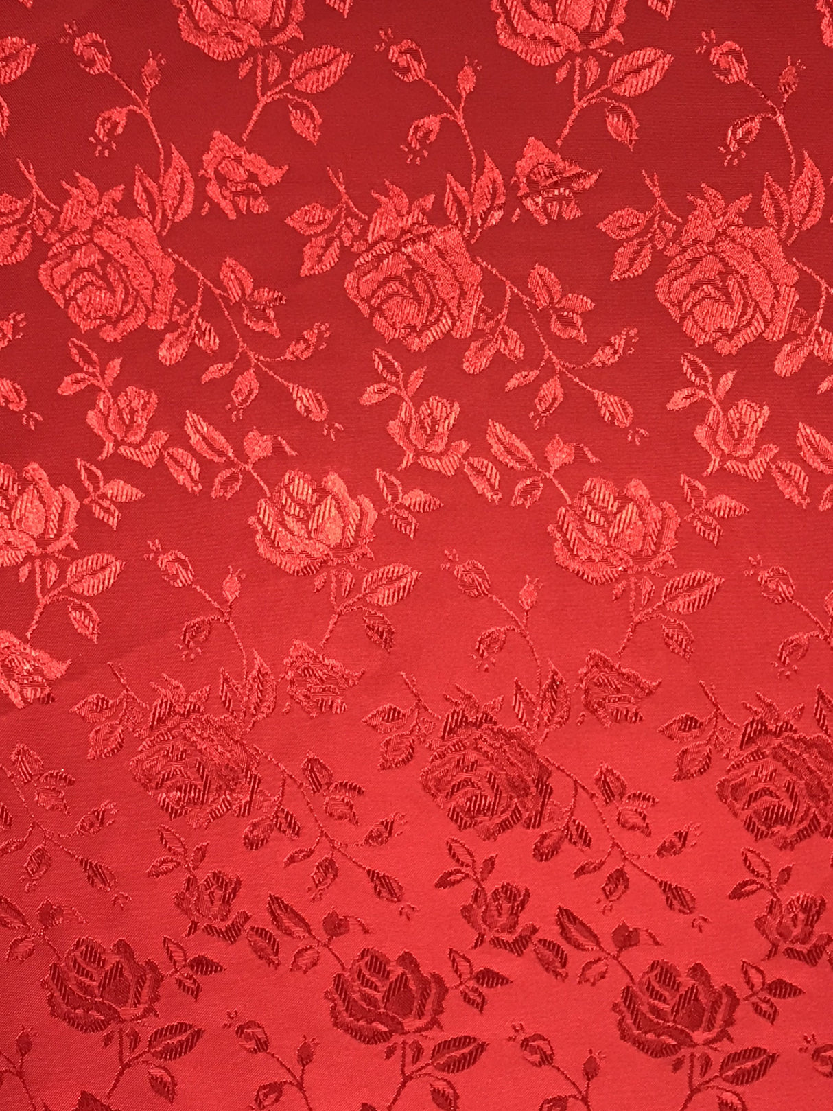 Red Jacquard Satin Fabric - Red Jacquard, 58"-60" Width