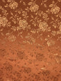 Rust Jacquard Satin Fabric - Rust, Reversible, 58"-60" Width (1 Yard)