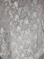 Silver Jacquard Satin Fabric - Silver, Reversible, 58"-60" Width (1 Yard)