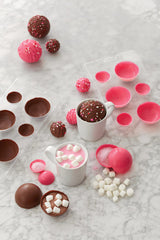 Wilton Valentine's Day Hot Cocoa Bomb Plastic Candy Mold, 6-Cavity