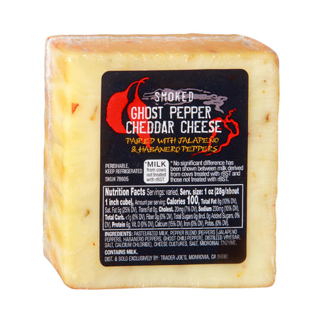Smoked Ghost Pepper Cheddar – Spicy Wisconsin Cheddar with Jalapeño, Habanero & Ghost Pepper