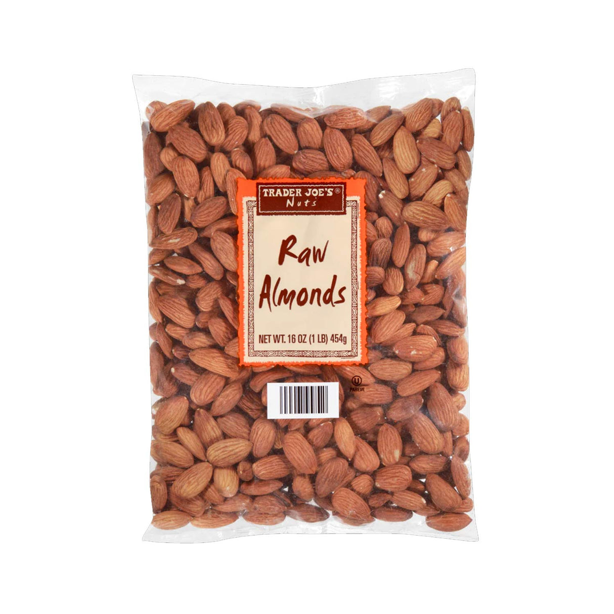 Trader Joe's Nutritious Snack Raw Almonds 1 lb