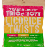 Trader Joe’s Soft Licorice Twists/Raspberry Mango Apple 8 Oz