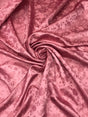 Mauve Jacquard Satin Polyester Fabric - Mauve, Reversible, 58"-60" Width (1 Yard)