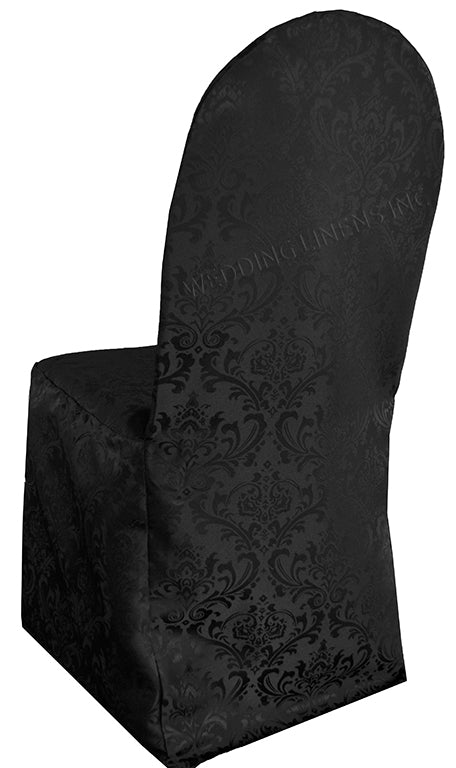 Jacquard Banquet Chair Cover Black