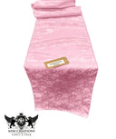 Jacquard Satin Roses Runner Satin Fabric - Ecru Jacquard Rose Motif, 14" Wide X 108" Long (1 Runner)