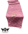 Jacquard Satin Roses Runner Satin Fabric - Ecru Rose Jacquard, 14" Wide X 72" Long (1 Runner)