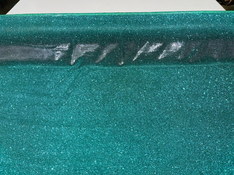 Jade Moon Shadow Shimmer Glitter Fabric - Jade, Full Glitter Covered, 58/60" Width (1 Yard)