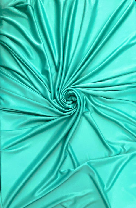 Stretch Lining Polyester Fabric - Jade, Matte Soft, 60" Wide (1 Yard)