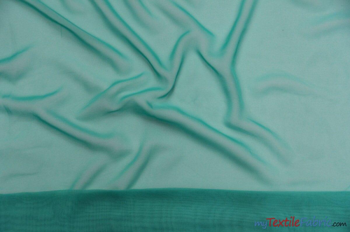 Polyester Chiffon Fabric - Super Soft, Flowy, Sheer, 58/60" Width, 100% Polyester (By The Continuous Yards & Bolts)