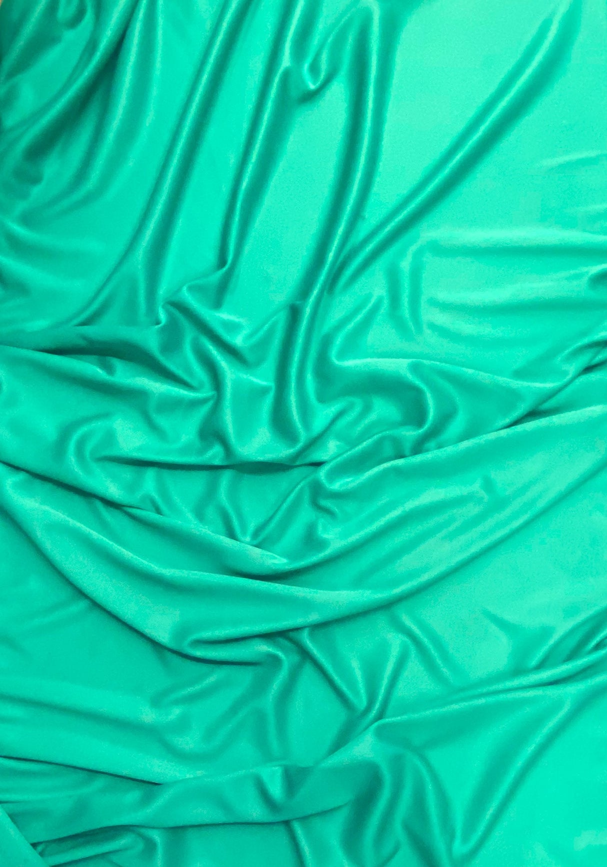 Stretch Lining Polyester Fabric - Jade, Matte Soft, 60" Wide (1 Yard)