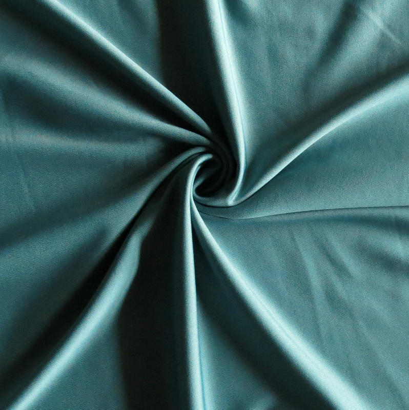 Poly Lycra Jersey Knit Fabric in Jadite
