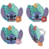 Disney's Stitch 'Ohana Energy Rings for Cupcakes and Cakes Toppers, 72 Pack