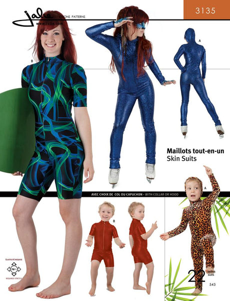 Sewing Pattern Skin Suits by Jalie