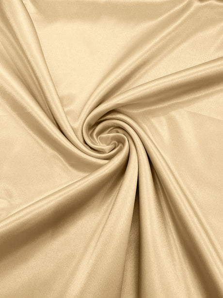 Japan Crepe Satin Polyester Fabric - Solid Color, 59/60" Width, 165 GSM, 0.30 Mm (1 Yard)