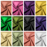 Japan Crepe Satin Polyester Fabric - Solid Color, 59/60" Width, 165 GSM, 0.30 Mm (1 Yard)