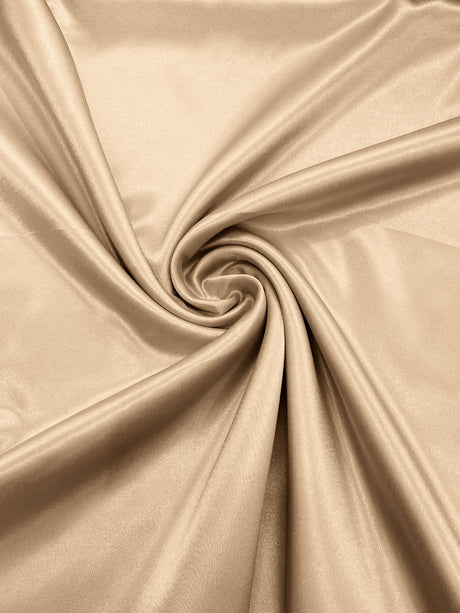 Japan Crepe Satin Polyester Fabric - Solid Color, 59/60" Width, 165 GSM, 0.30 Mm (1 Yard)