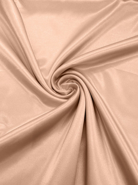 Japan Crepe Satin Polyester Fabric - Solid Color, 59/60" Width, 165 GSM, 0.30 Mm (1 Yard)