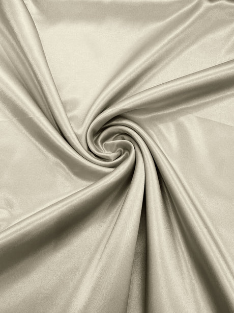 Japan Crepe Satin Polyester Fabric - Solid Color, 59/60" Width, 165 GSM, 0.30 Mm (1 Yard)