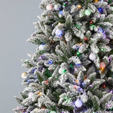 6.5' Snow Kissed Pine Tree Multicolor LED