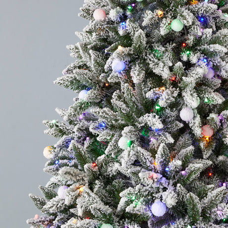 6.5' Snow Kissed Pine Tree Multicolor LED