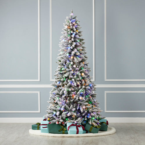 6.5' Snow Kissed Pine Tree Multicolor LED