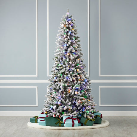 6.5' Snow Kissed Pine Tree Multicolor LED