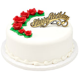 Red 1" Rose Sugar Soft Premium Edible Decorations - 48 roses per order