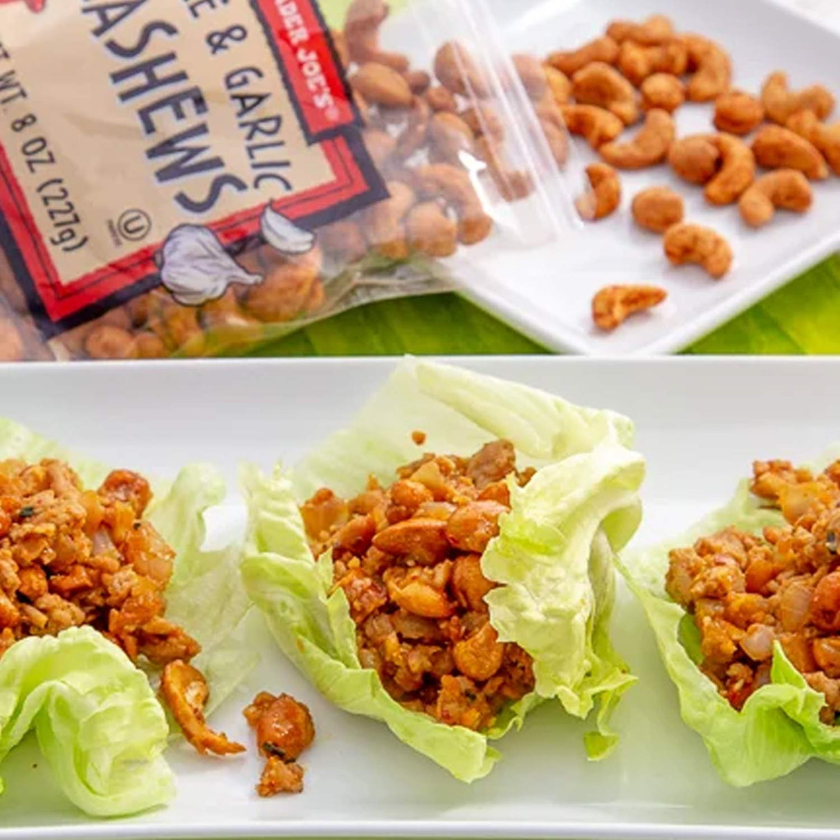 Trader Joe's Chile & Garlic Cashews Savory Snack 8 oz