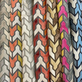 Cut Velvet Upholstery Fabric Jefferson Geometric Pattern