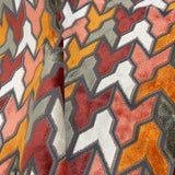 Cut Velvet Upholstery Fabric Jefferson Geometric Pattern