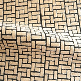 Burnout Velvet Upholstery Fabric Westfield Geometric Block Pattern by the Yard