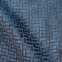 Burnout Velvet Upholstery Fabric Westfield Geometric Block Pattern by the Yard
