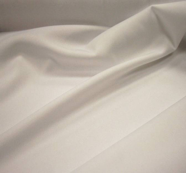 Jersey Knit White Interlock 70D Polyester Fabric - White, Solid, 58/60" Width (1 Yard)