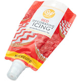 Wilton Red Icing Pouch with Tips, 8 oz.