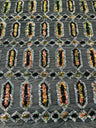 Jewel Sequin Polyester Fabric - Iridescent Jewel Embroidered Sequin Mesh, 54" Width, 36" Length (1 Yard)