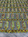 Jewel Sequin Polyester Fabric - Iridescent Jewel Embroidered Sequin Mesh, 54" Width, 36" Length (1 Yard)