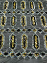 Jewel Sequin Polyester Fabric - Iridescent Jewel Embroidered Sequin Mesh, 54" Width, 36" Length (1 Yard)