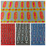Jewel Sequin Polyester Fabric - Iridescent Jewel Embroidered Sequin Mesh, 54" Width, 36" Length (1 Yard)