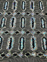 Jewel Sequin Polyester Fabric - Iridescent Jewel Embroidered Sequin Mesh, 54" Width, 36" Length (1 Yard)