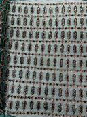 Jewel Sequin Polyester Fabric - Iridescent Jewel Embroidered Sequin Mesh, 54" Width, 36" Length (1 Yard)
