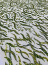 Jewel Vine Beaded Lace Polyester Fabric - Hand Beaded Vine Pattern, 54" Width (1 Yard)