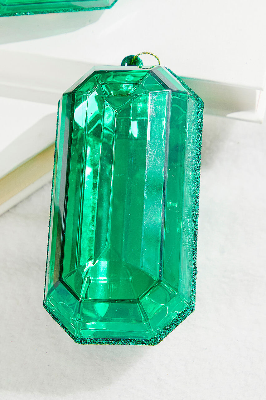 4"-5" Jewel Ornament - Green