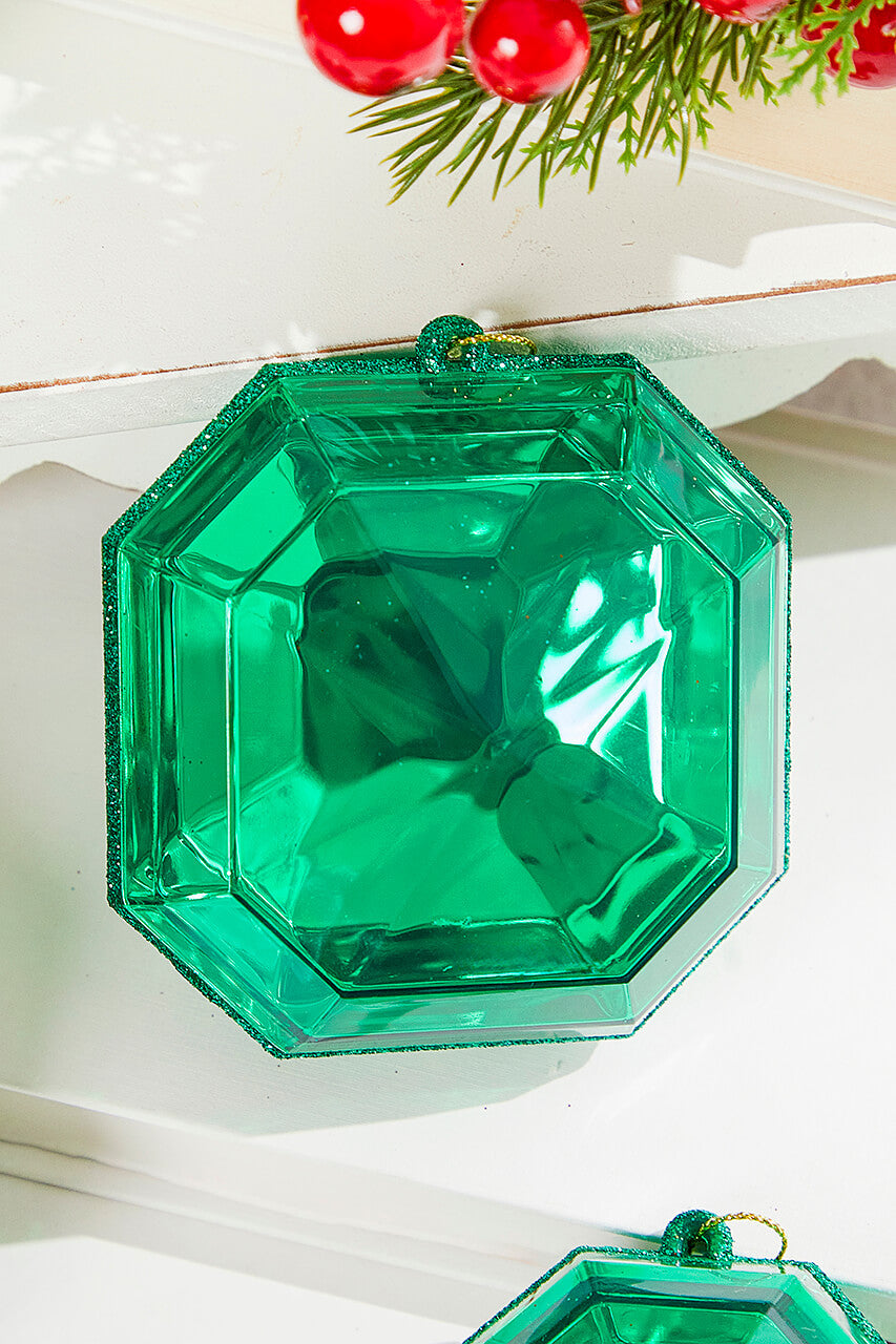 4"-5" Jewel Ornament - Green