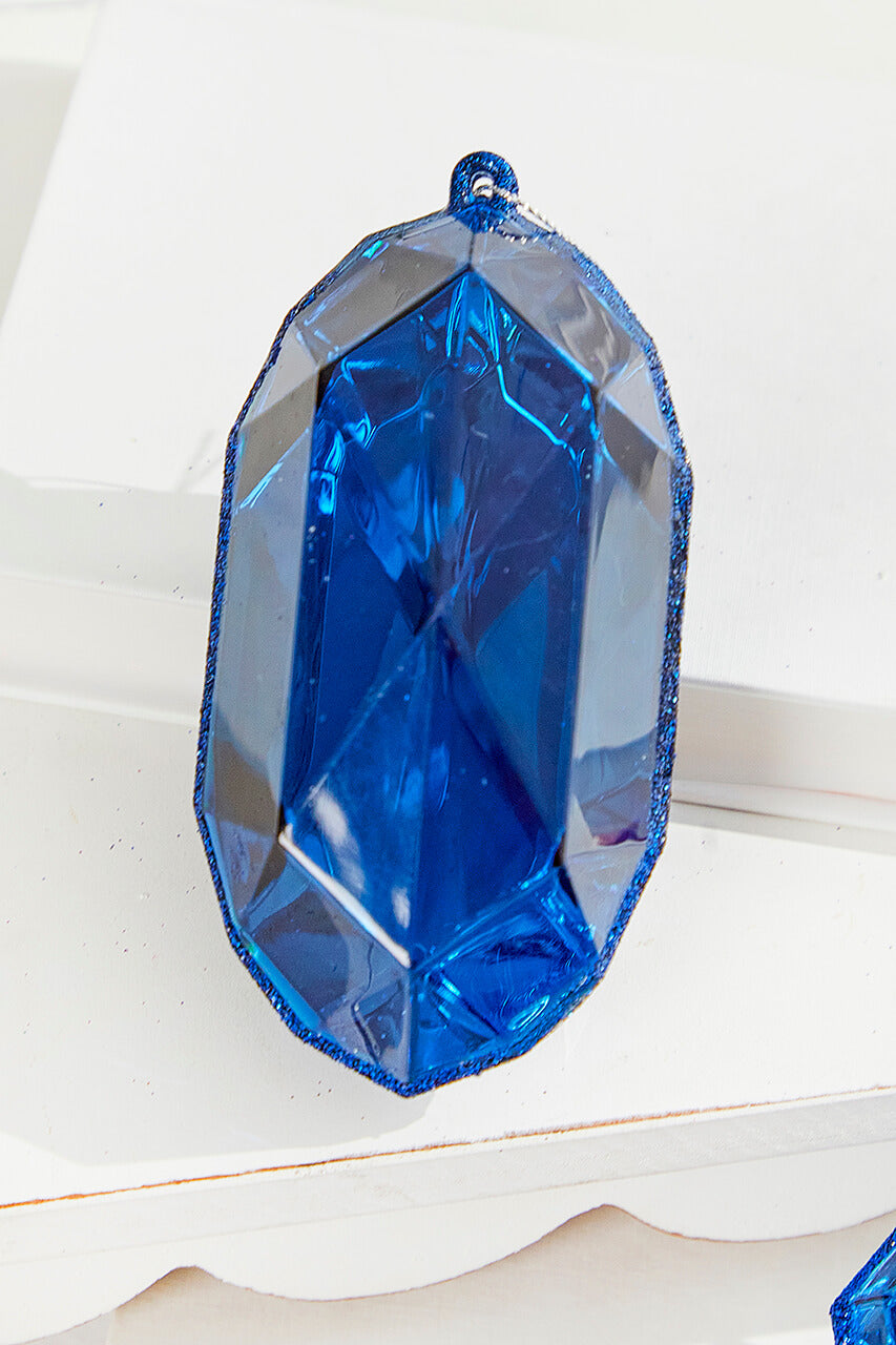 4"-5" Jewel Ornament - Sapphire