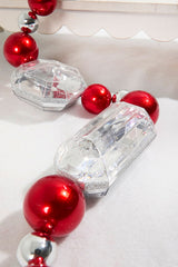 40" Christmas Jewels With Ball Ornament Garland