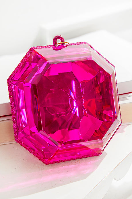 6" Jewel Ornaments - Pink