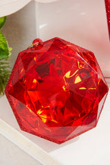 4"-5" Jewel Ornament - Red