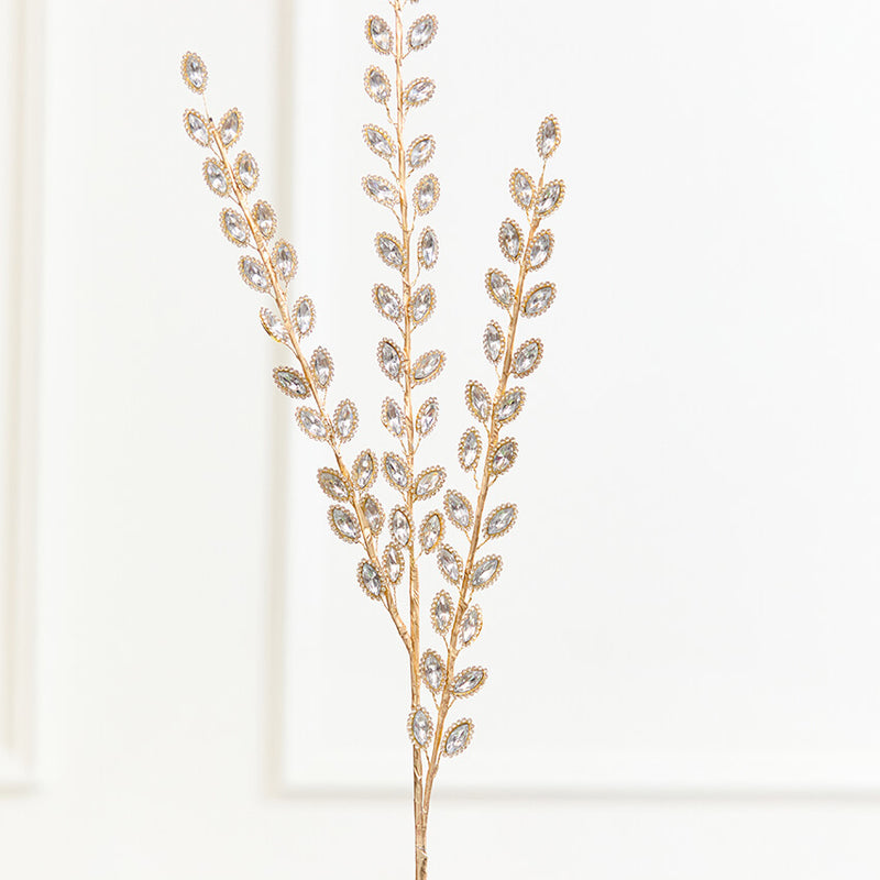 30" Crystal & Gold Jewel Spray